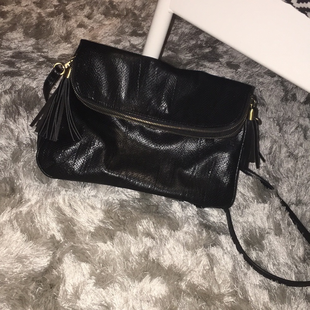 Faux leather purse